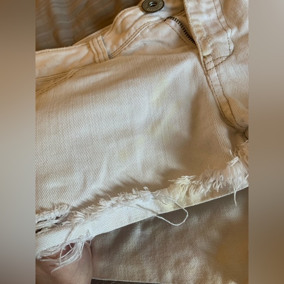 White Aeropostale shorts jean denim medium - Picture 5 of 8